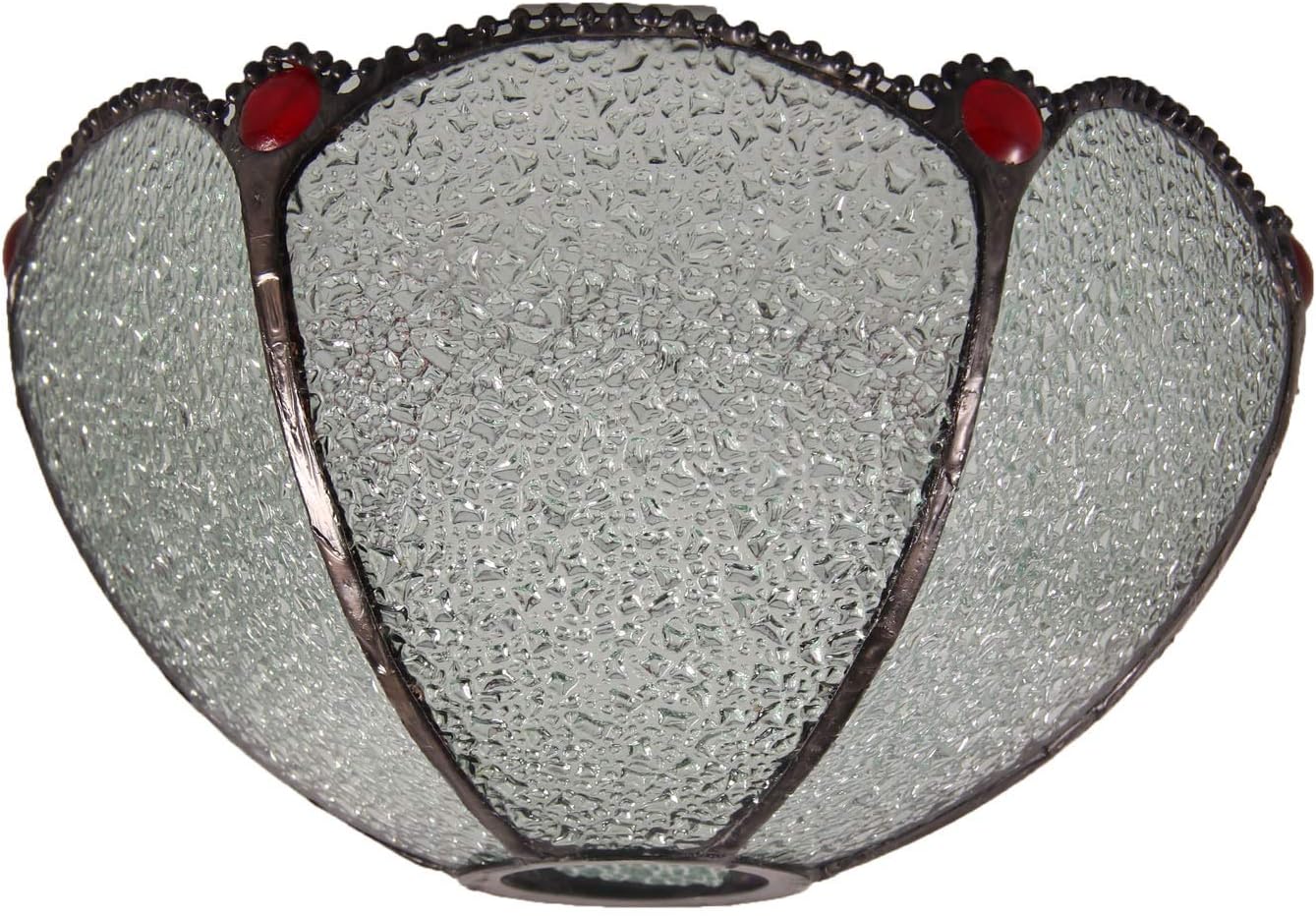 KICHI Tiffany Style Flower Stained Glass Replacement Table Lamp Shades (Only Lampshade,Exclude Accessories) (014)