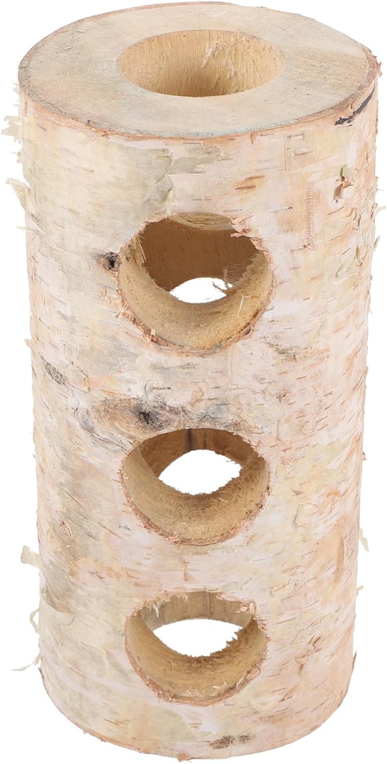 Hamster Tree Tunnel Hideout Natural Chew for Animals for Hamsters Mice and Other Pets to Play and Rest