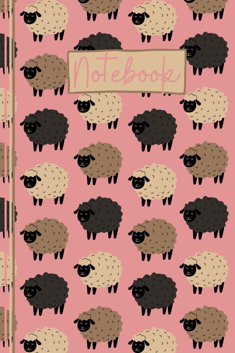 Sheep Notebook: Cute Sheep Lined Journal, The Perfect Novelty Sheep Gift for a Anyone who Loves Sheep, Lambs & Farm Animals- Pink