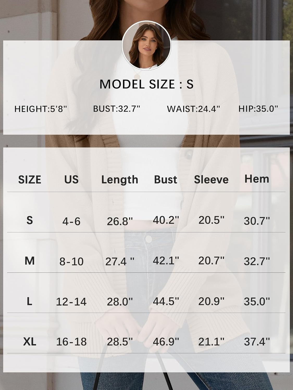 ZAFUL Womens Cardigan Sweaters Chunky Winter Cotton Blended Button Down Clothes Fall Long Sleeve Outfits 2025 Trendy - Image 9