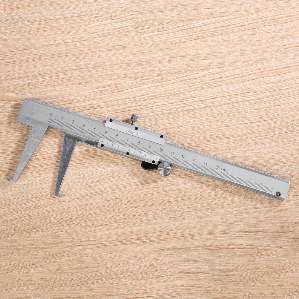 Calibro a corsoio con scanalatura interna robusto e portatile in acciaio al carbonio da 0-150 mm con scala incisa al laser - Essenziale per misurazioni interne accurate in