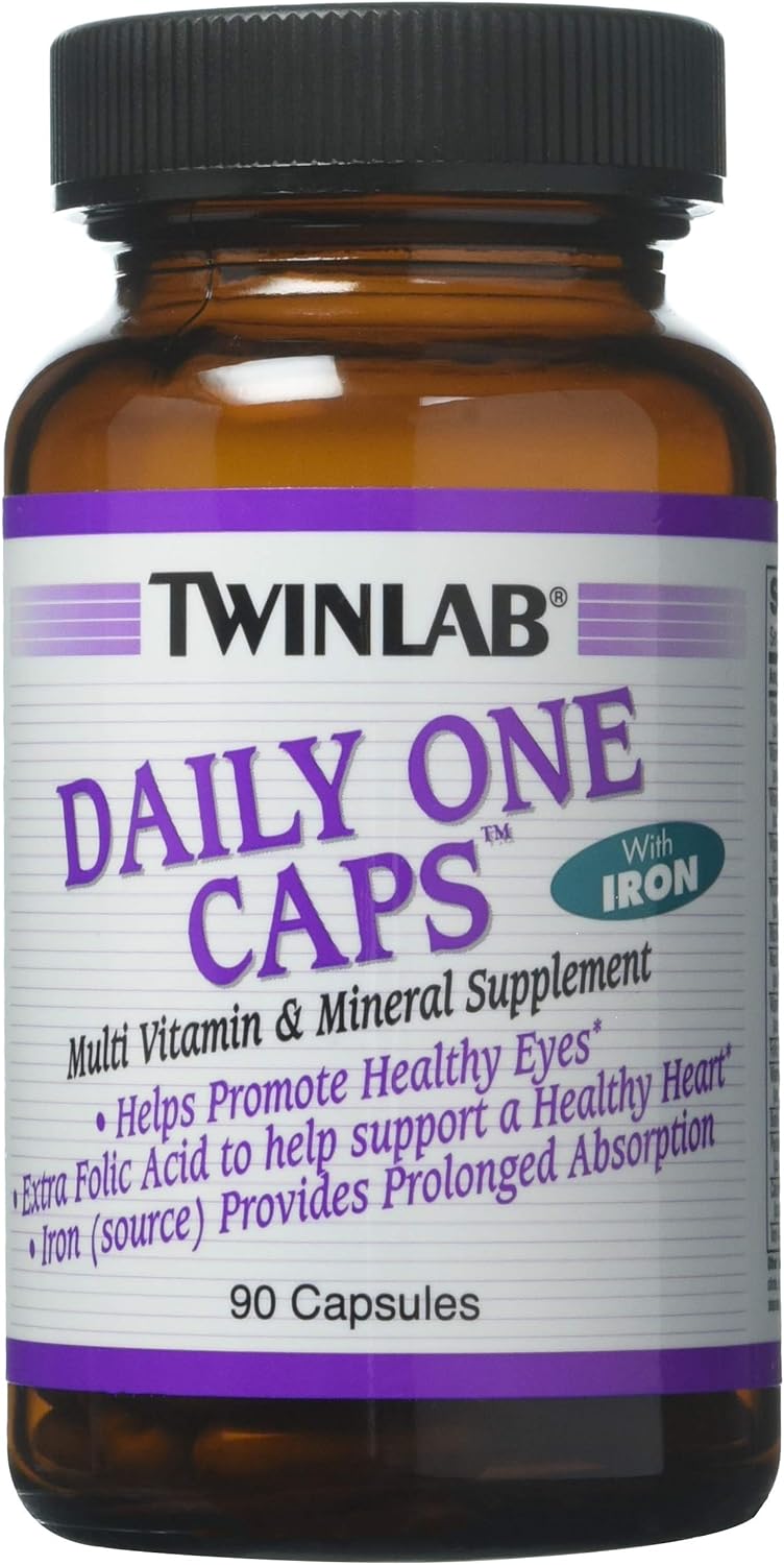 Twinlab Daily One Caps Multivitamin & Mineral with Iron 90 Capsules