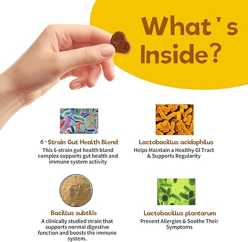 Miniatura 4 de Fur Baby Wellness Probióticos para perros  Salud digestiva, enzimas digestivas para la flora intestinal, la diarrea y el apoyo intestinal