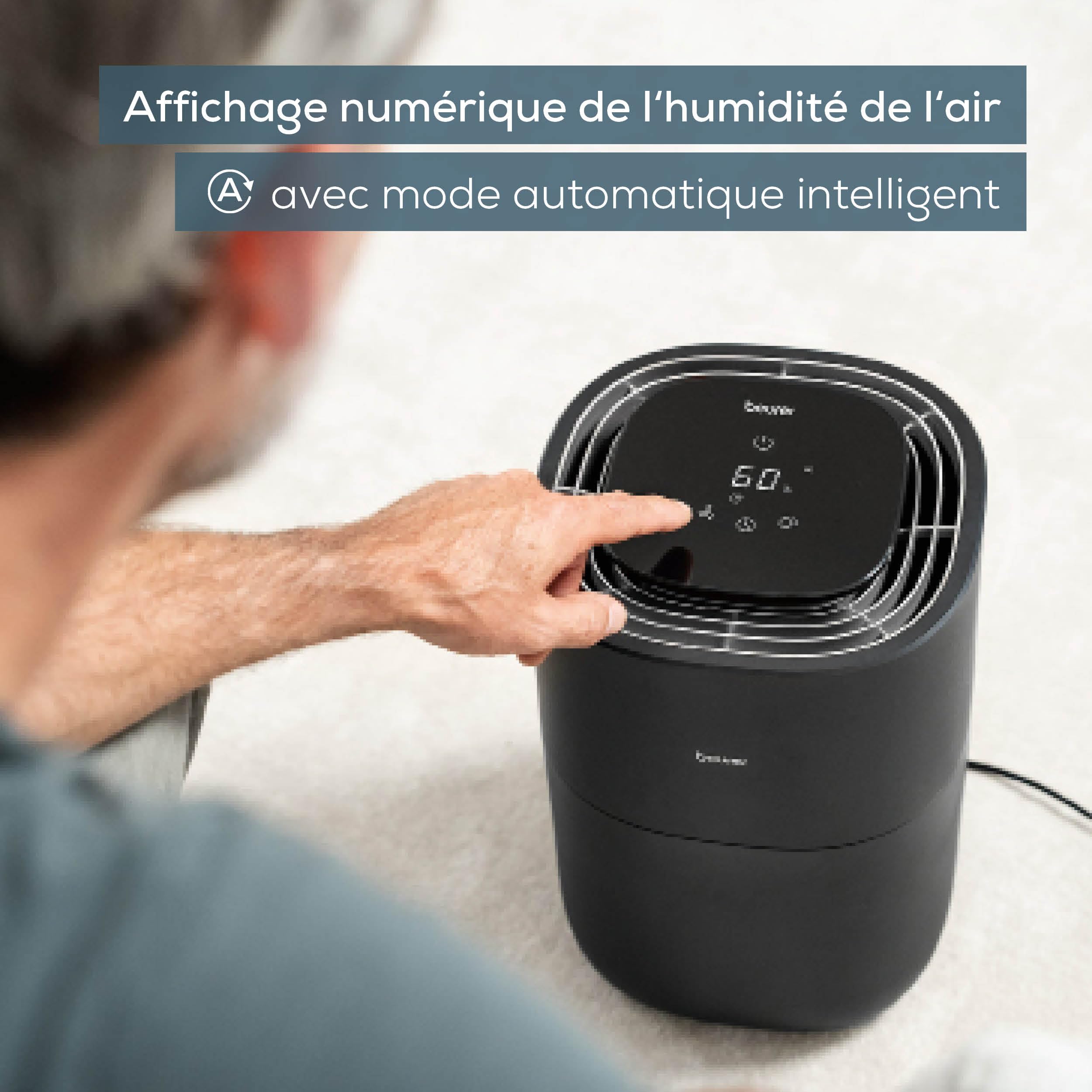 Beurer LB 200 Air Humidifier with Energy Efficient Cold Evaporation Technology, Hygienic Air Humidification, 3 Levels of Humidification, for Rooms up to 30 m² Health & Personal Care