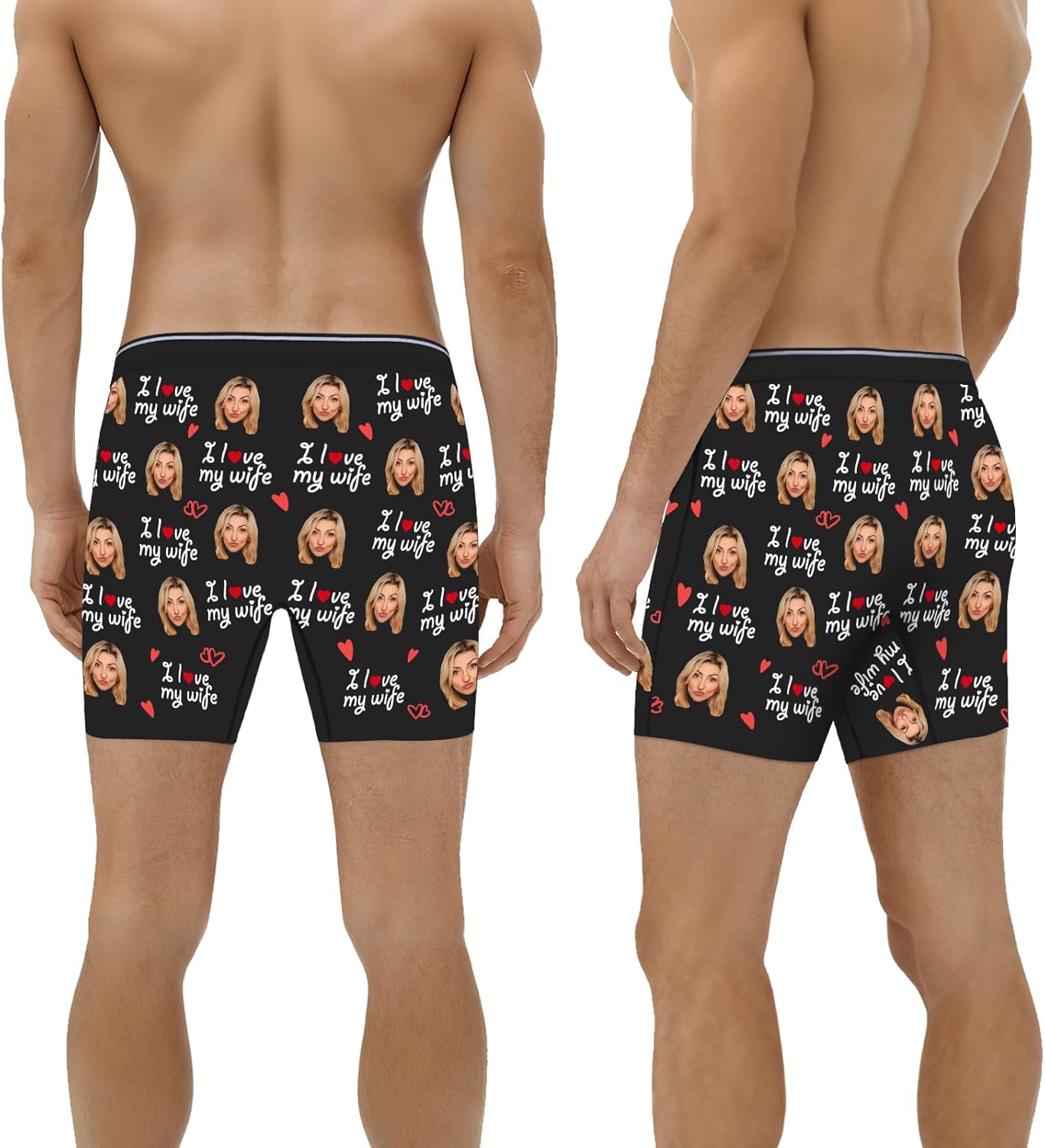 Custom Boxers for Men, Personalized Long Underwear, Boxers with Face on Them, Gifts for Boyfriend Husband - Image 6