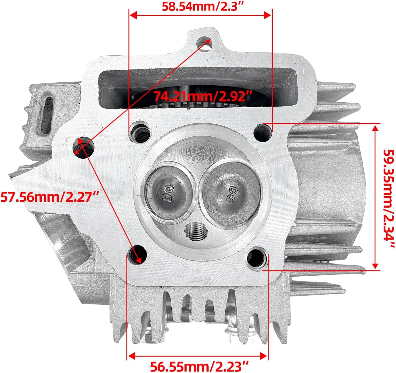 56mm Big Bore Cylinder Head Replacement fit for YinXiang 140cc Engine YX140 1P56FMJ Motor Dirt Pit Bike