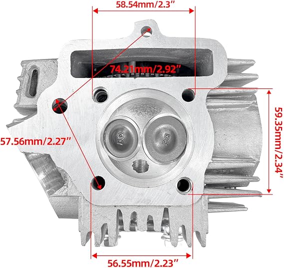 56mm Big Bore Cylinder Head for YinXiang 140cc Engine YX140
