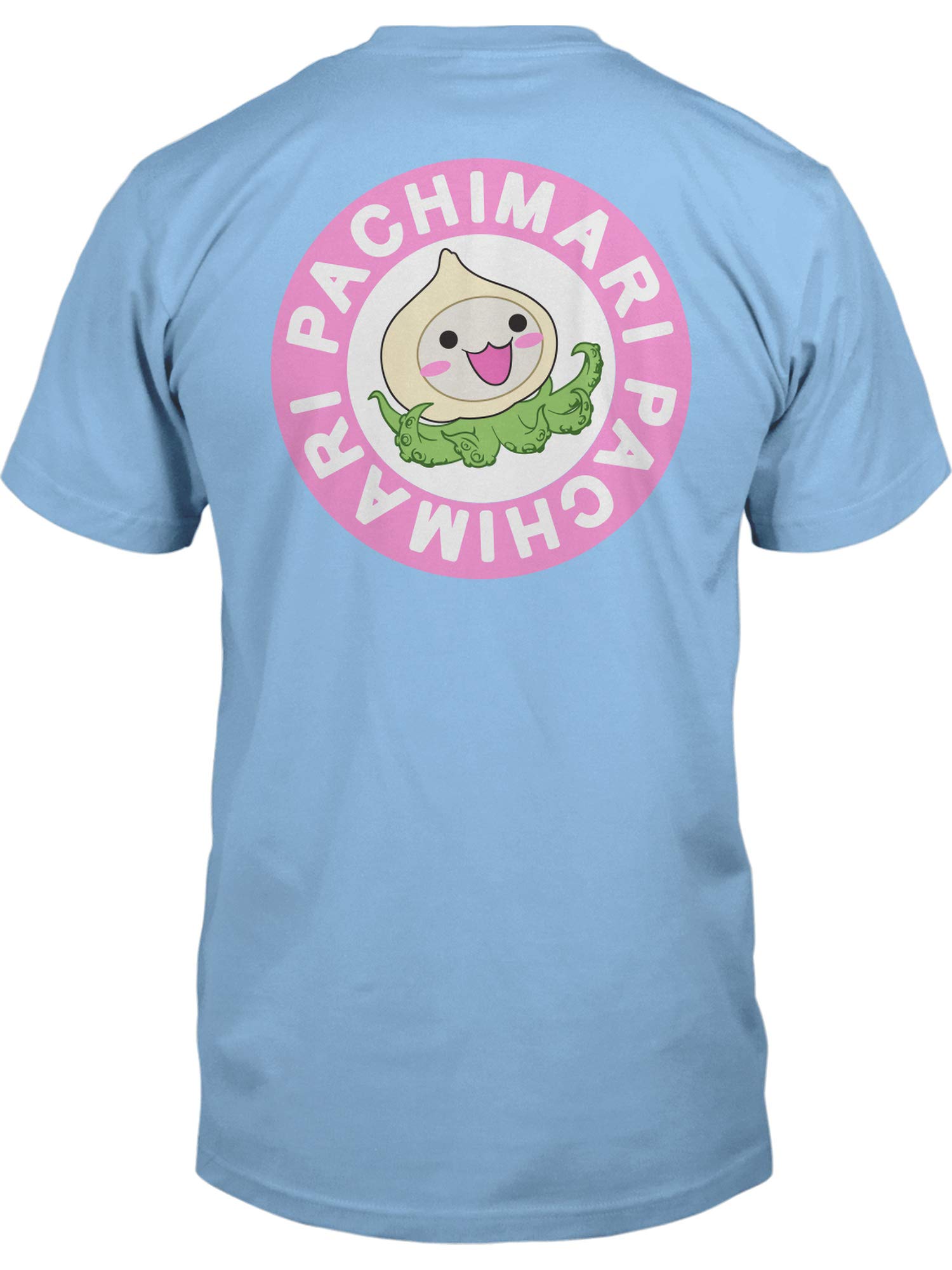 Overwatch Pachimari Men's Gamer Graphic Pocket T-Shirt, Light Blue, X-Large