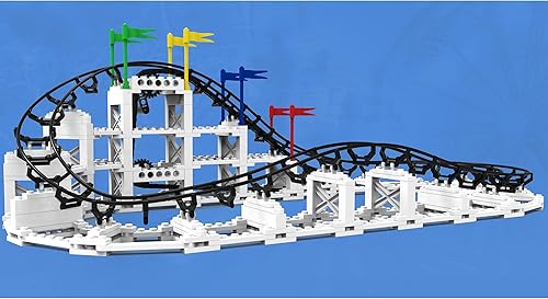 Miniatura 8 de Little Dipper - 324 piezas, juego de ladrillos de construcción, modelo de montaña rusa accionada por gravedad, promueve el aprendizaje STEM