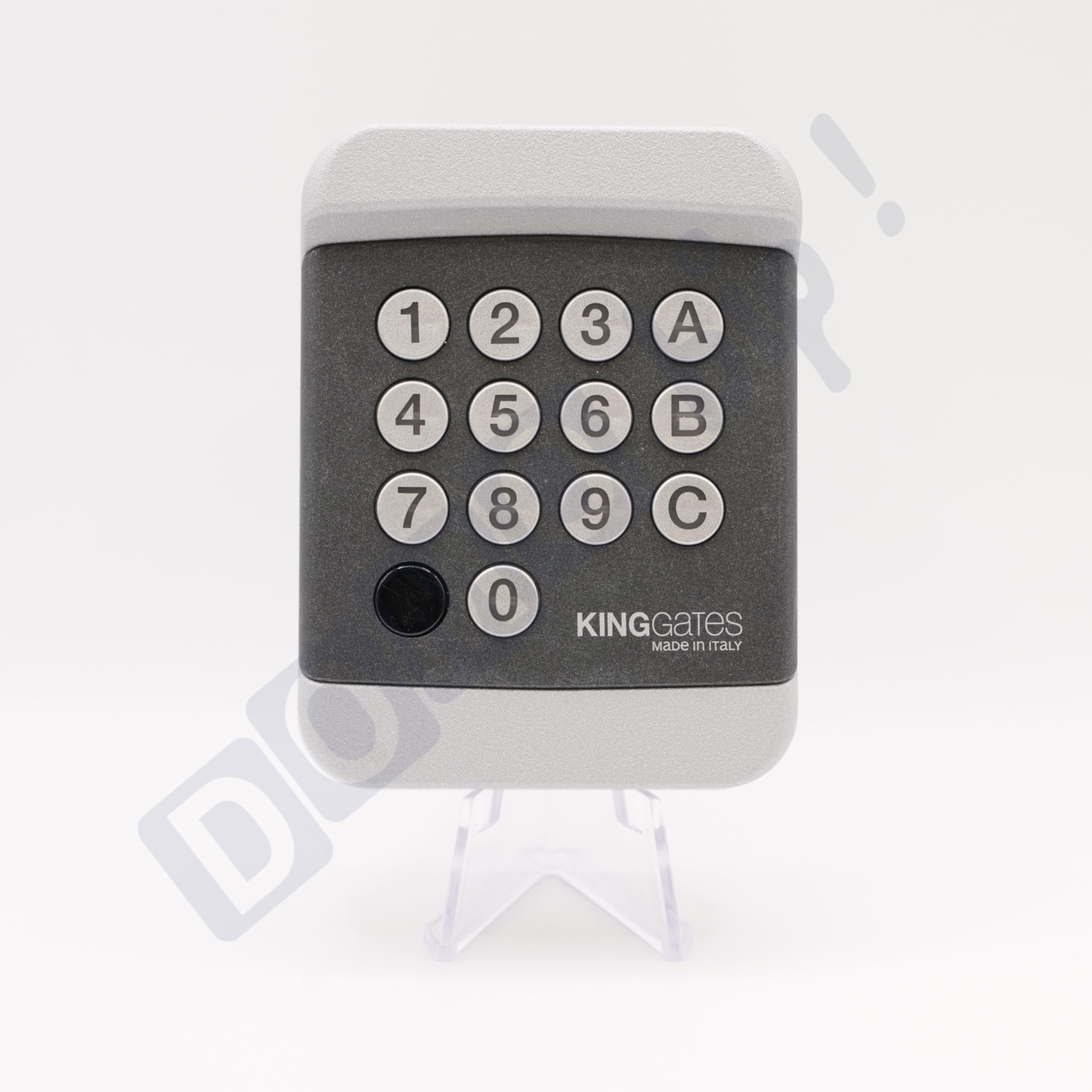 King Gates DIGY PAD - Clavier à code 433,92MHz sans fil pour portail et porte de garage - Résistant aux intempéries - Installation murale - Pile incluse + 1 Goodies DOMOBIP