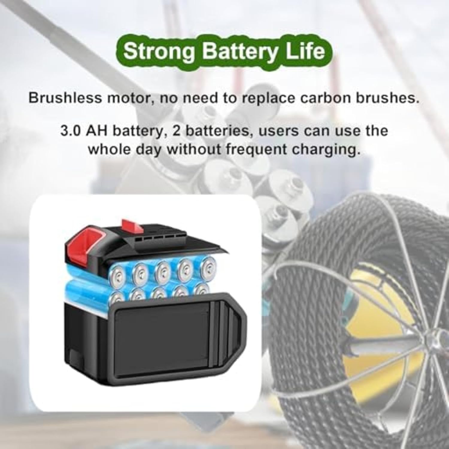 Automatic Fish Tape Tools Wire Threading Electric Cable Lead Pipe Wearer Stringing Machine, Stepless Speed Change, Wall Electrical Wire Threader