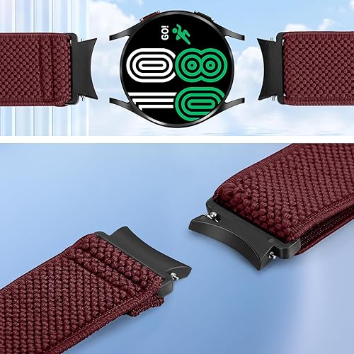 Miniatura 4 de Correa sin huecos compatible con Samsung Galaxy Watch 654 Band 1.575 in 1.732 inGalaxy Watch 6 Classic Band 1.693 in 1.850 inGalaxy Watch 5 Pro Band