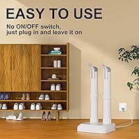 Vista 6 de Secador de zapatos, secador de botas, ultra silencioso, color blanco