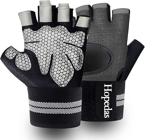 Miniatura 11 de Workout Gloves Weight Lifting Gloves Palm Support Protection for Men Women, Exercise Gloves Sports for Training, Fitness, Gym, Negro