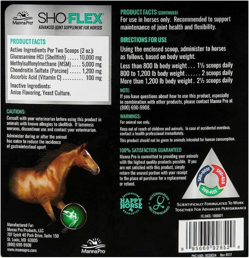 Manna Pro Sho-Flex Advanced Joint Supplement for Horses
