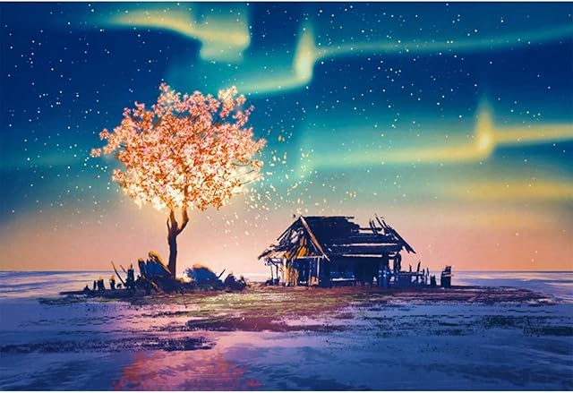 Meryi Aurora Jigsaw Puzzles for Adults 1000 Piece, Adult Children Intellective Educational Toy DIY Collectibles Modern Home Decoration