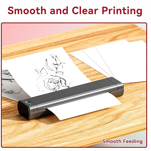 Miniatura 8 de Papel térmico de 100 hojas, papel de impresora térmica Zoolion de 8.5 x 11 pulgadas, compatible con Phomemo M08F Letter, M832, M834, M835, HPRT