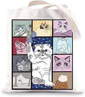 Karma Cat Tote Bag Karma Cat Inspired Gifts Singer Concert Tour Gifts Karma Is a Cat Shoulder Bag