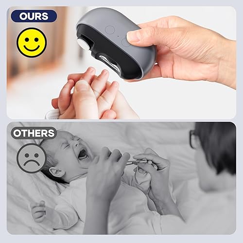 Miniatura 6 de Cortaúñas eléctrico con carga USB Acina 2025 - Cortauñas automático actualizado con luz LED, recortador de uñas de seguridad recargable por USB para