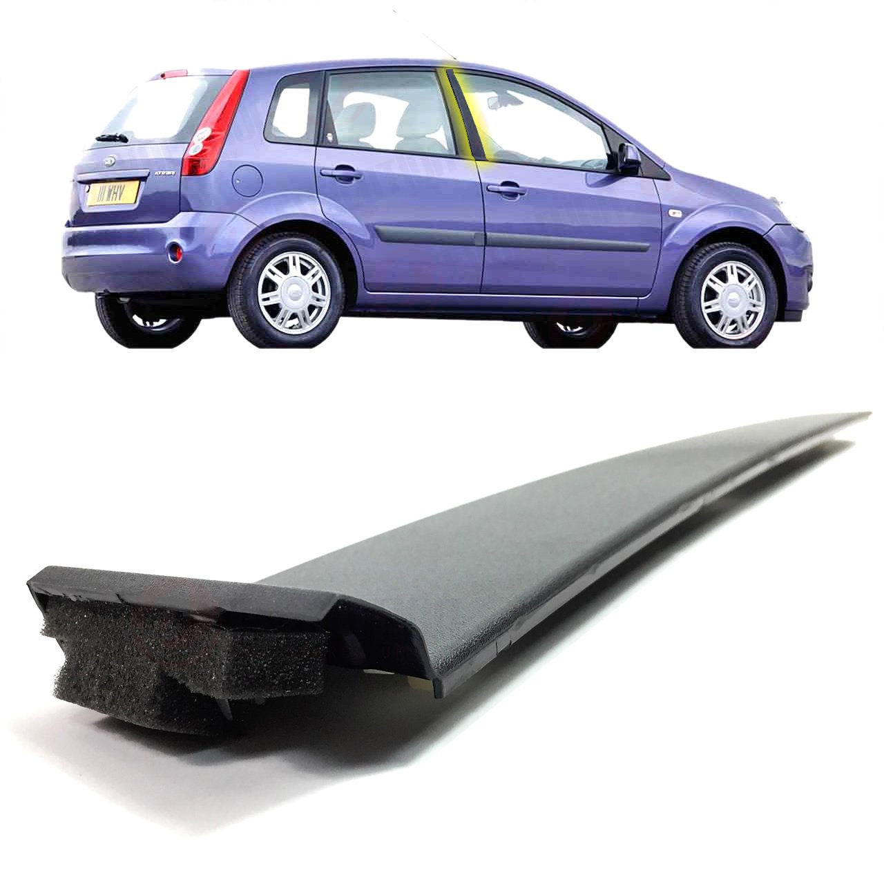 Modanatura montante portiera anteriore destra Ford Fiesta MK5 2002-2008 5 porte