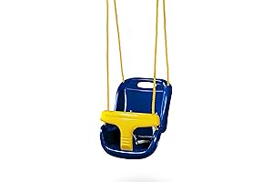 Swing-N-Slide WS 4001-B Plastic Infant Swing with Nylon Rope Swing Set Attachment,...