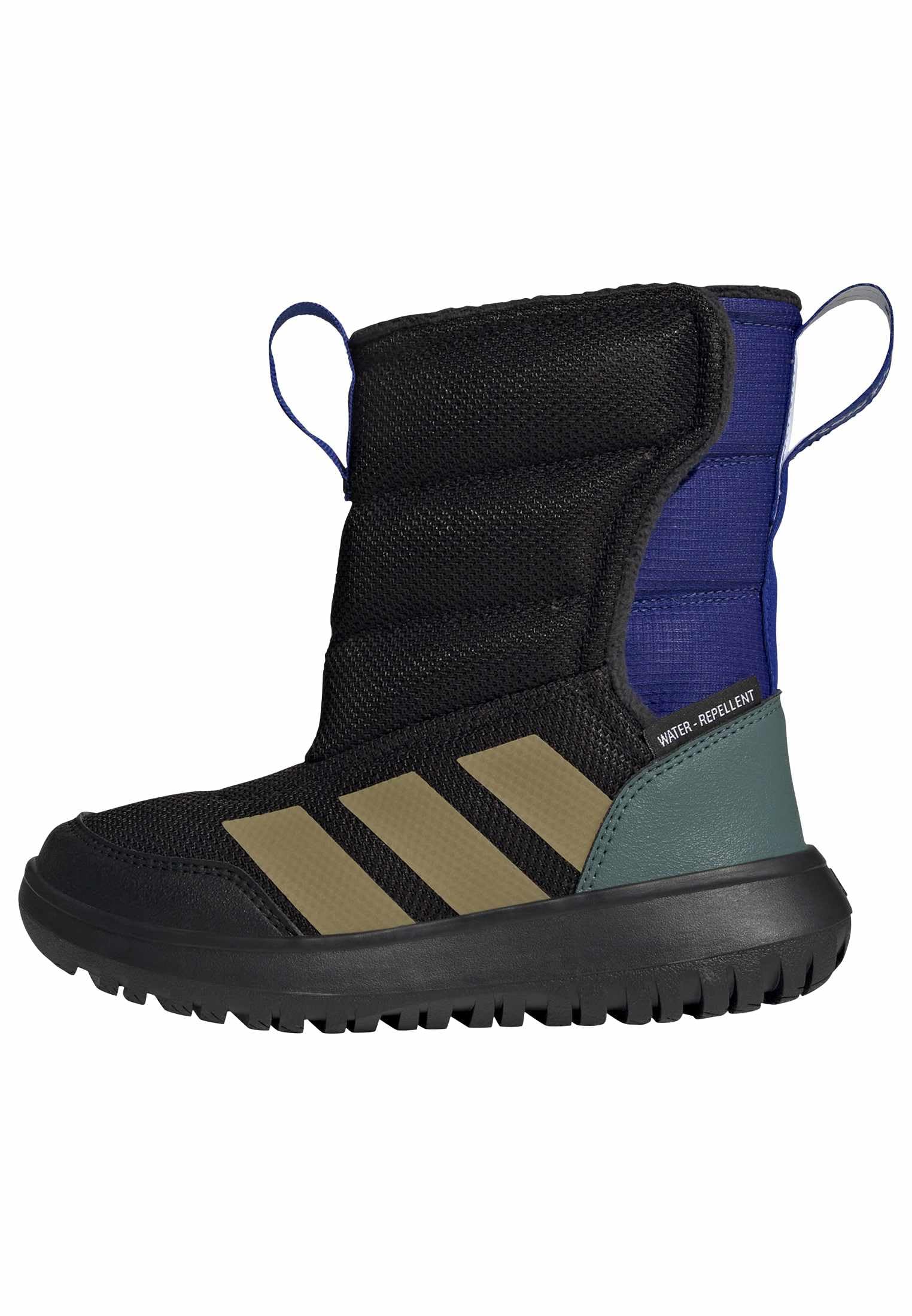 adidas Unisex Kids WINTERPLAY SHOES CHILDREN, Core Black/Khaki/Preloved Teal, 1 UK