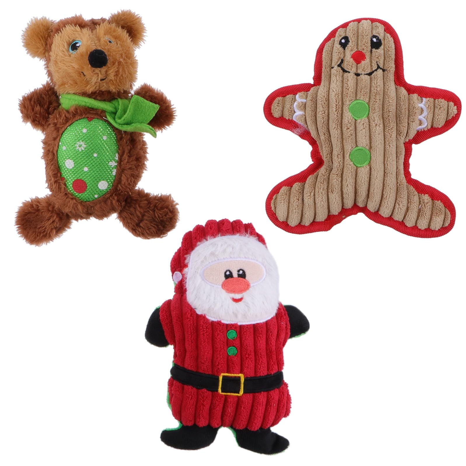 Jouets de Noël pour chiens Homoyoyo peluches à mâcher pour animer les soirées d'hiver en famille