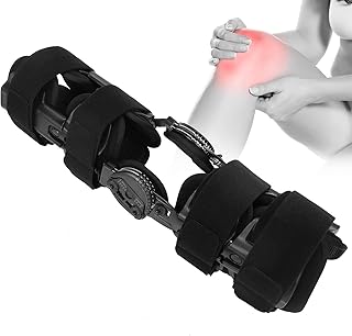 Suporte de Articulação Fixador Articulado, Suporte de Joelho Estabilizador de Joelho Cinta de Fixação de Joelho Ajustável, Ferramenta de Suporte de Joelho de 3 Estágios para