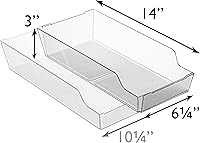 Vista 6 de ClearSpace Organizador de latas ajustable para refrigerador, diseño de dispensador de latas de soda expandible que se adapta a la mayoría
