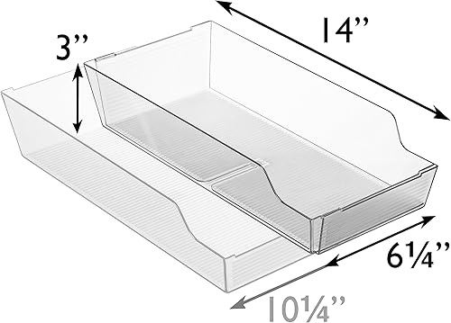 Miniatura 6 de ClearSpace Organizador de latas ajustable para refrigerador, diseño de dispensador de latas de soda expandible que se adapta a la mayoría