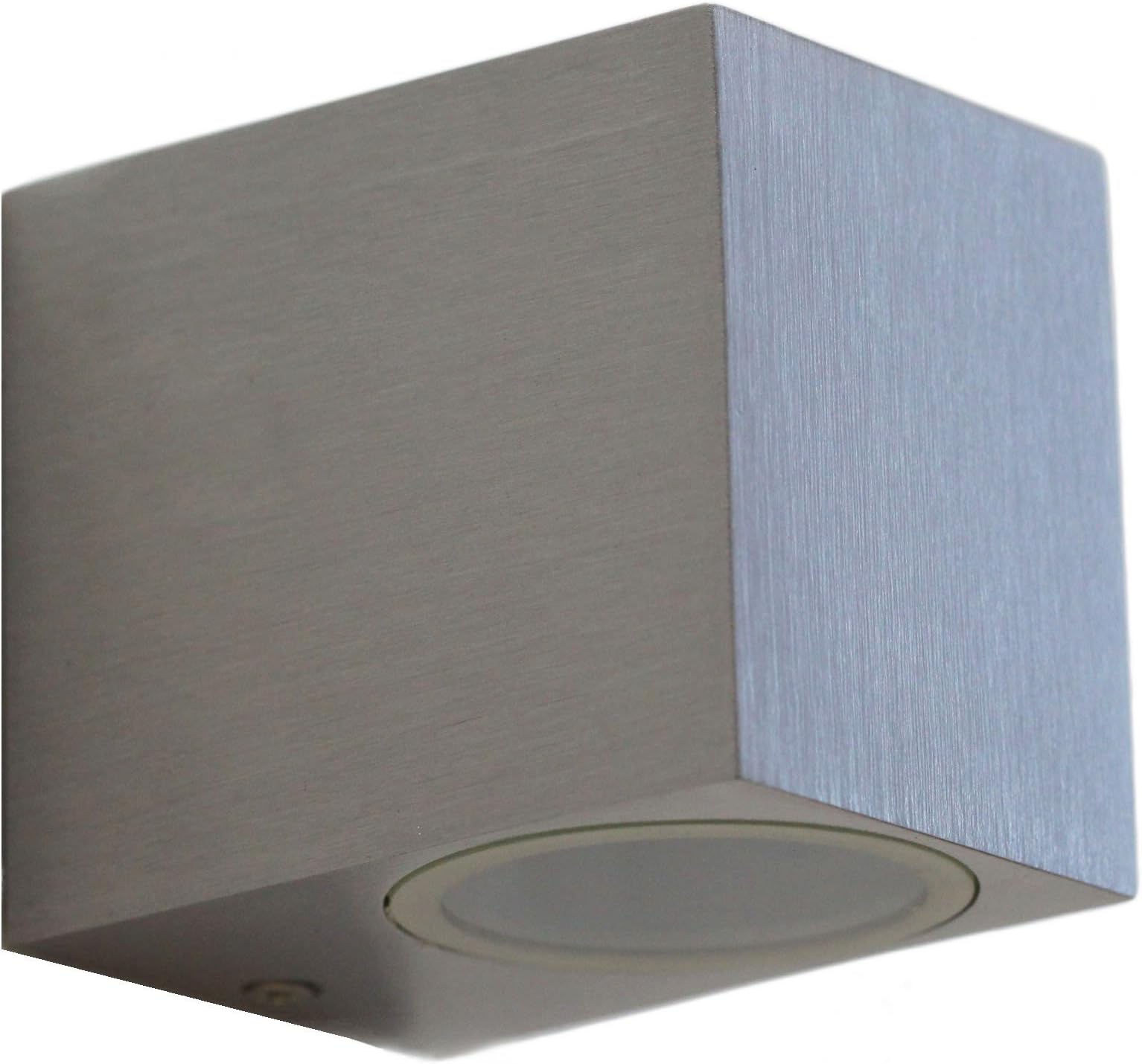 Zenon Lighting Collection Aluminium Finely Finished Mini Cube Single Outdoor Wall Light Fixture GU10 ZLC066AB