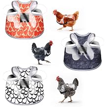 Hysagtek Chicken Saddle for Hens - Chicken Aprons with Wing Protector, Adjustable Straps Waterproof Breathable Back Protector Hen Saddle Anti-Pecking Chicken Vest