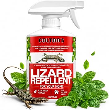 Coltons Naturals Lizard Repellent 32 OZ Reptile Deterrent Outdoor or Indoor 100% Natural Spray