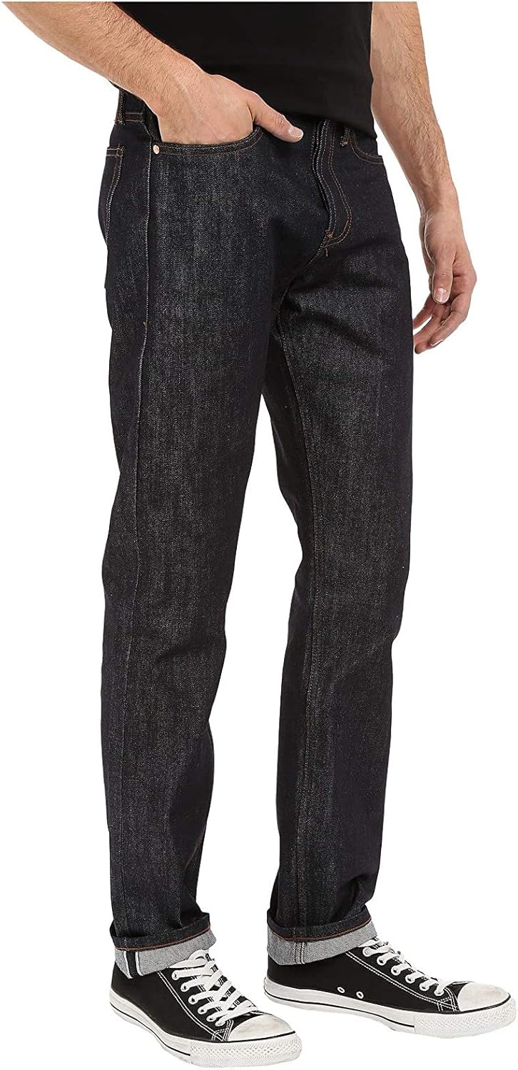 The Unbranded Brand Men's UB201 Tapered Indigo Selvedge Jean at Amazon ...