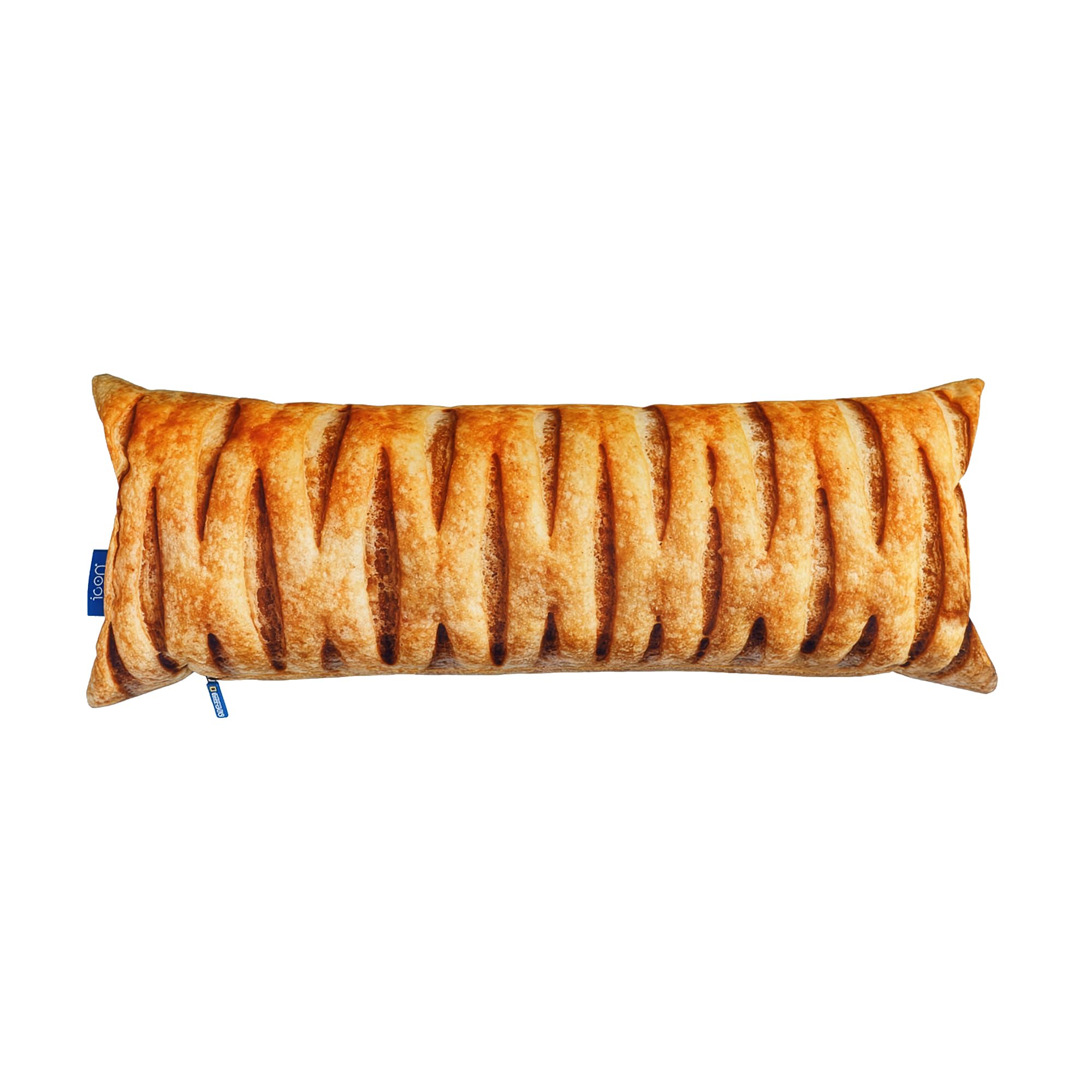 icon Greggs Vegan Roll Bolster Cushion, 78cm x 30cm, Water Resistant, Fibre Filled, Indoor Outdoor Cushions Filled, Novelty Gifts, Uni Room Essentials โ image 1