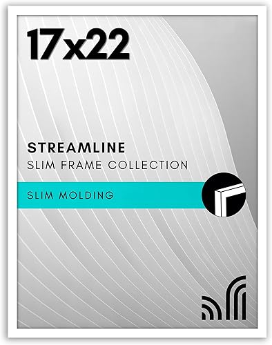 Vista 73 de Americanflat - Portarretratos de 7x10 pulgadas con borde delgado y vidrio inastillable, colección Streamline, marco para exhibir en pared y mesa