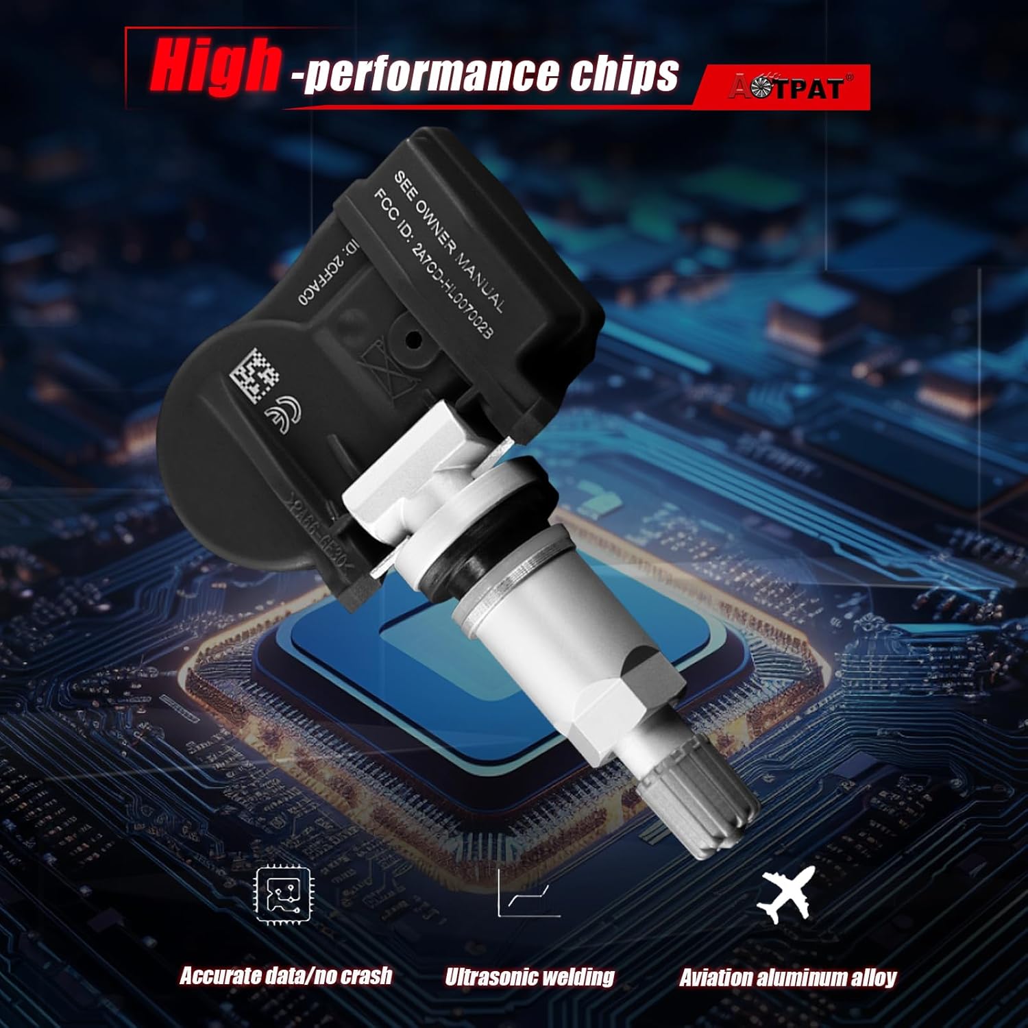 Pre-Programmed Tpms Sensor Fits for:-Jeep Wrangler 2007-2012 Grand Cherokee Liberty for:-Dodge Charger Avenger Caravan Magnum Durango for:-Chrysler Sebring Pacifica # 68078861AA (4Pcs)