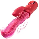 Vibrator Adult Sex Toys Dildo - Deep Wriggle Prolonged Pleasure Tongue Licking Vibrators with 10 Undulating & 10 Clit Vibration, Female G spot Nipple Toy Teasing Stimulator for Women Couple Games