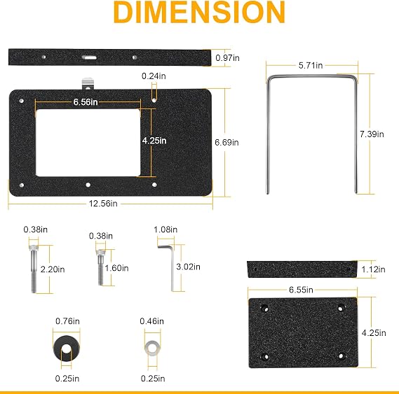 8M0120717 Xi Series Trolling Motor Quick-Release Mounting Bracket Kit for bow mounted MotorGuide Xi Series Trolling Motors