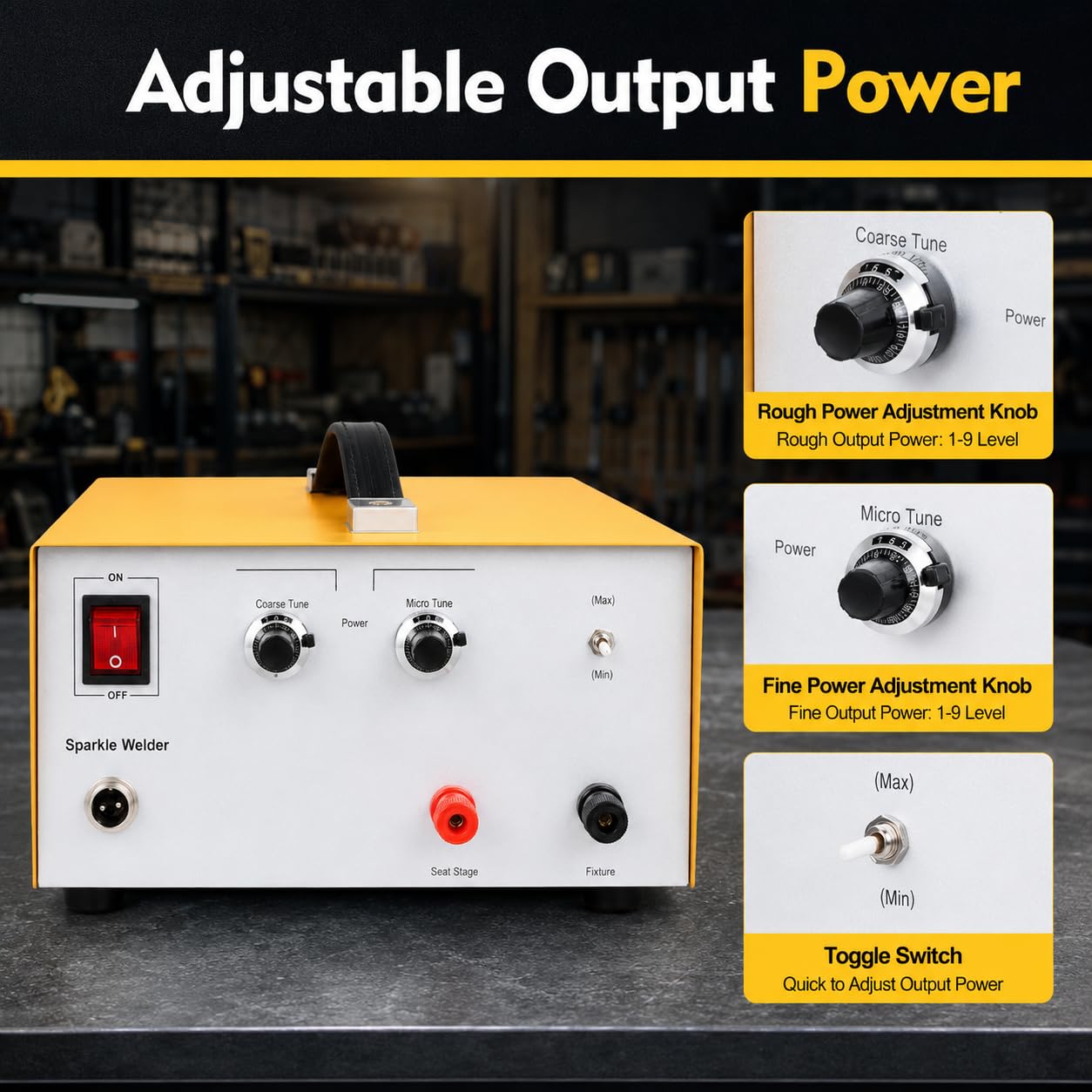 Pulse Arc Jewelry Spot Welder, 600 W, 0,5-80 A, nożny