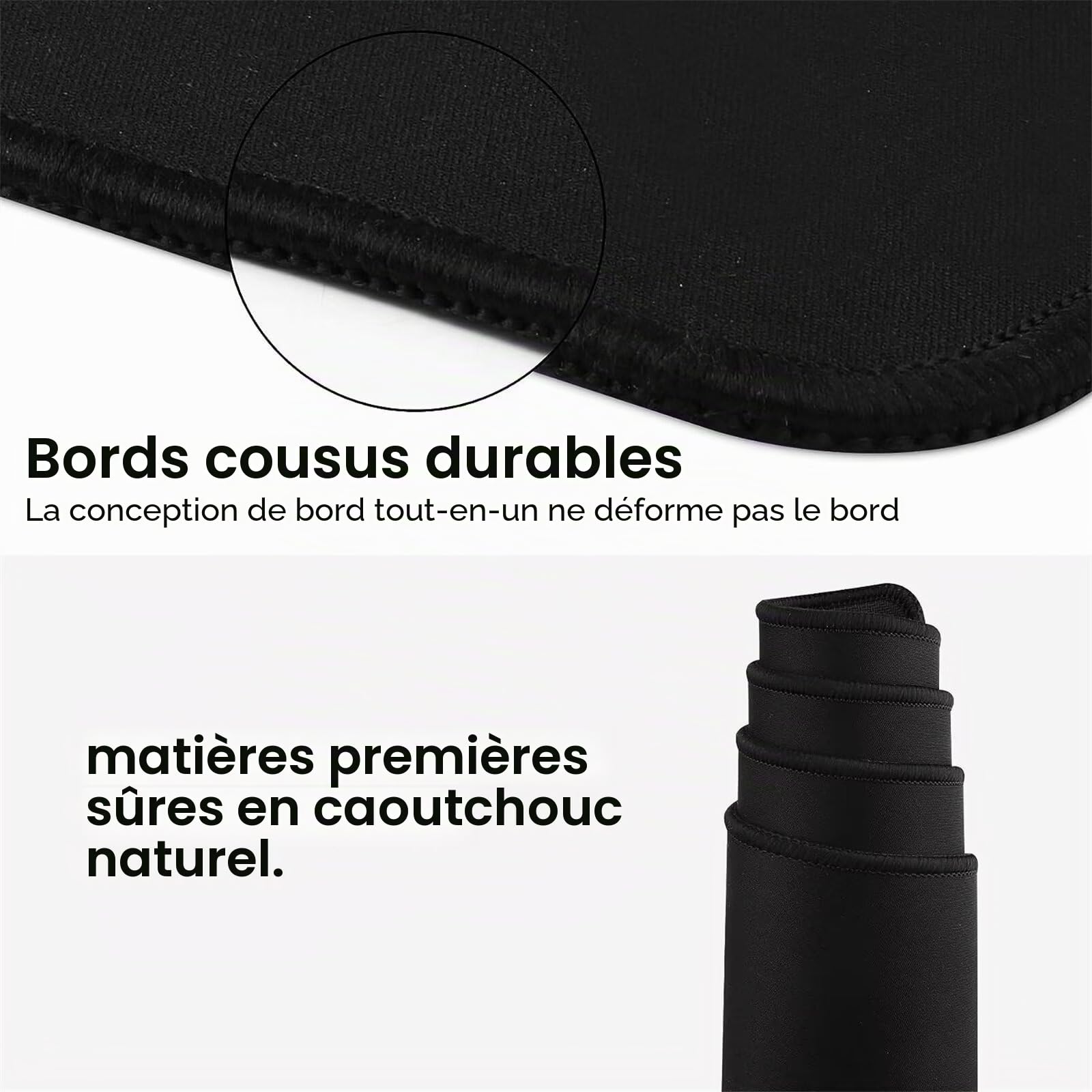 Tapis de Souris Gaming XXL 1200x600x3mm,Tapis de Souris à Bords Cousus Grand,Base en Caoutchouc Antidérapante pour Joueur/Bureau/Bureau/Maison(Astronaute Noir Anime)