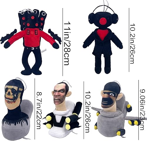 Miniatura 2 de Skibri - Juguete de peluche para inodoro, 5 piezas, material de polipropileno, de material de polipropileno, muñeca suave y fresca, regalo para niños