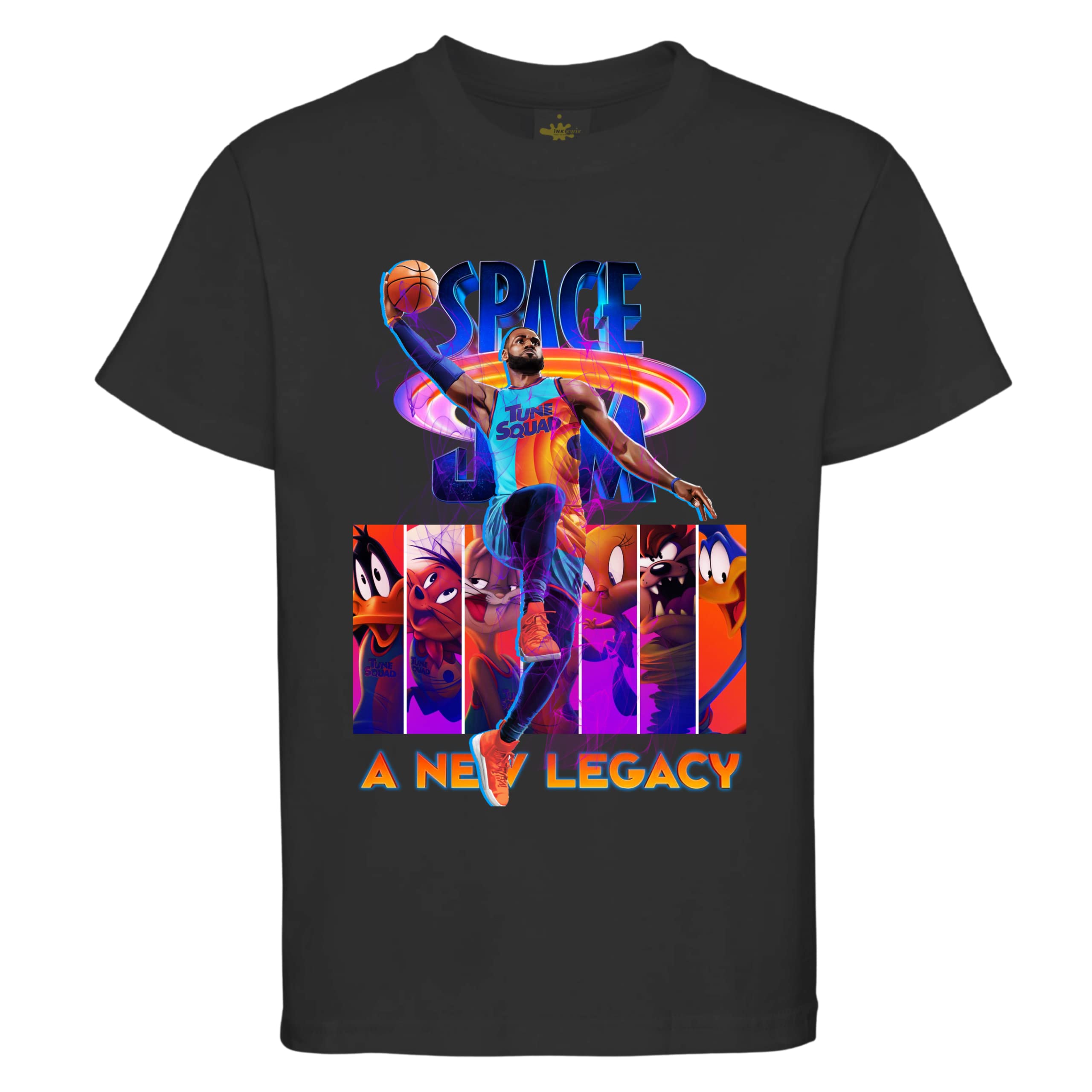 iNK KWIKT-Shirt Lebron James NBA Space Jam A New Legacy POD Men & Women Unisex Round Neck