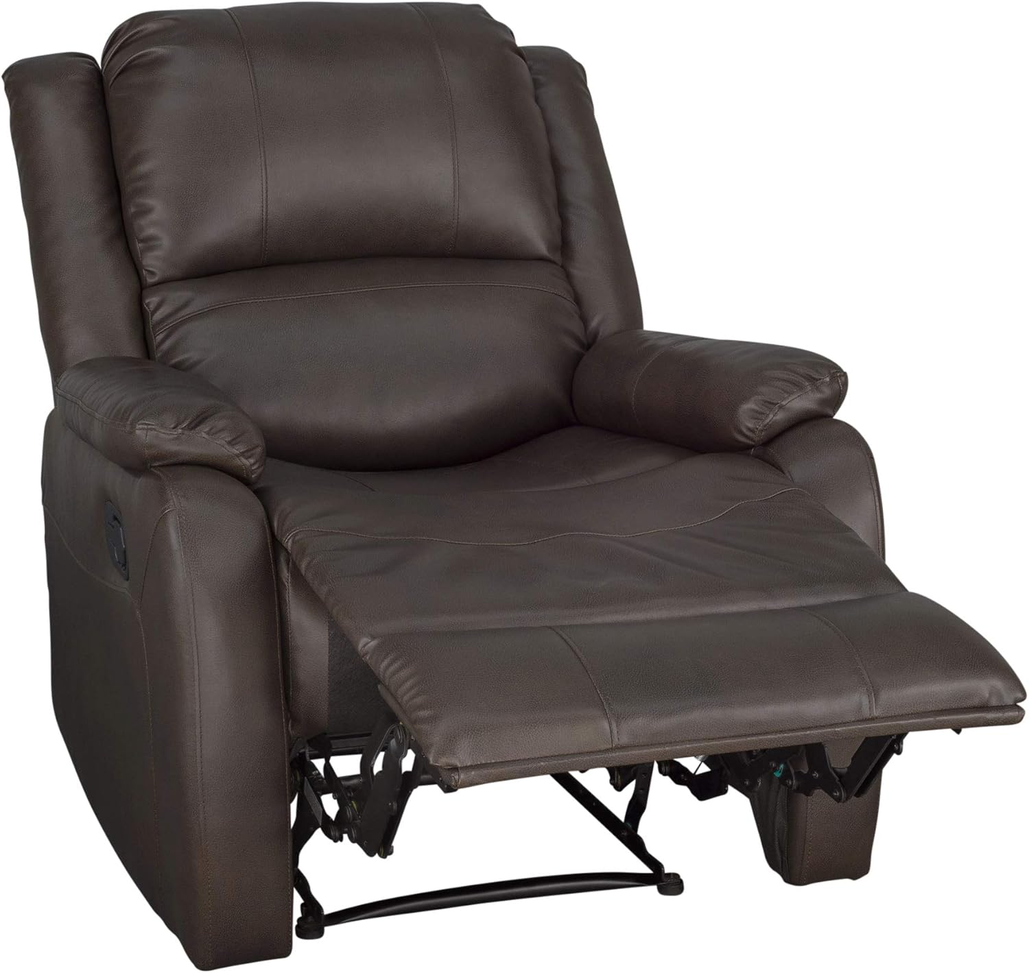 RecPro Charles Collection | 30" Zero Wall Wall Hugger Recliner | RV Living Room (Slideout) Chair (Chestnut, 2-Pack)