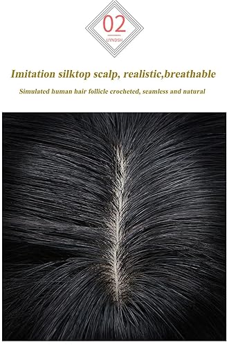 Miniatura 6 de Parte superior de cabello rizado de 12 pulgadas, base de seda, cabello humano Remy, con clip, 5.1 x 5.5 in, parte superior de seda, cabello