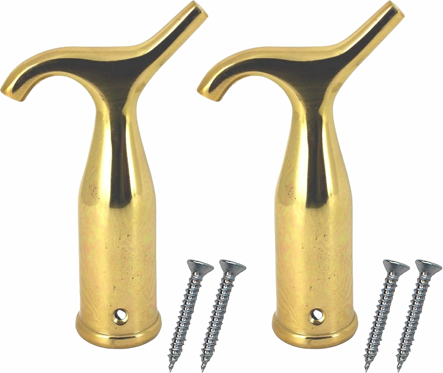SUL Brass Pole Hook, for Blinds, Attic Ladders, Loft Hatch, and Velux Windows, Sash Window Pole