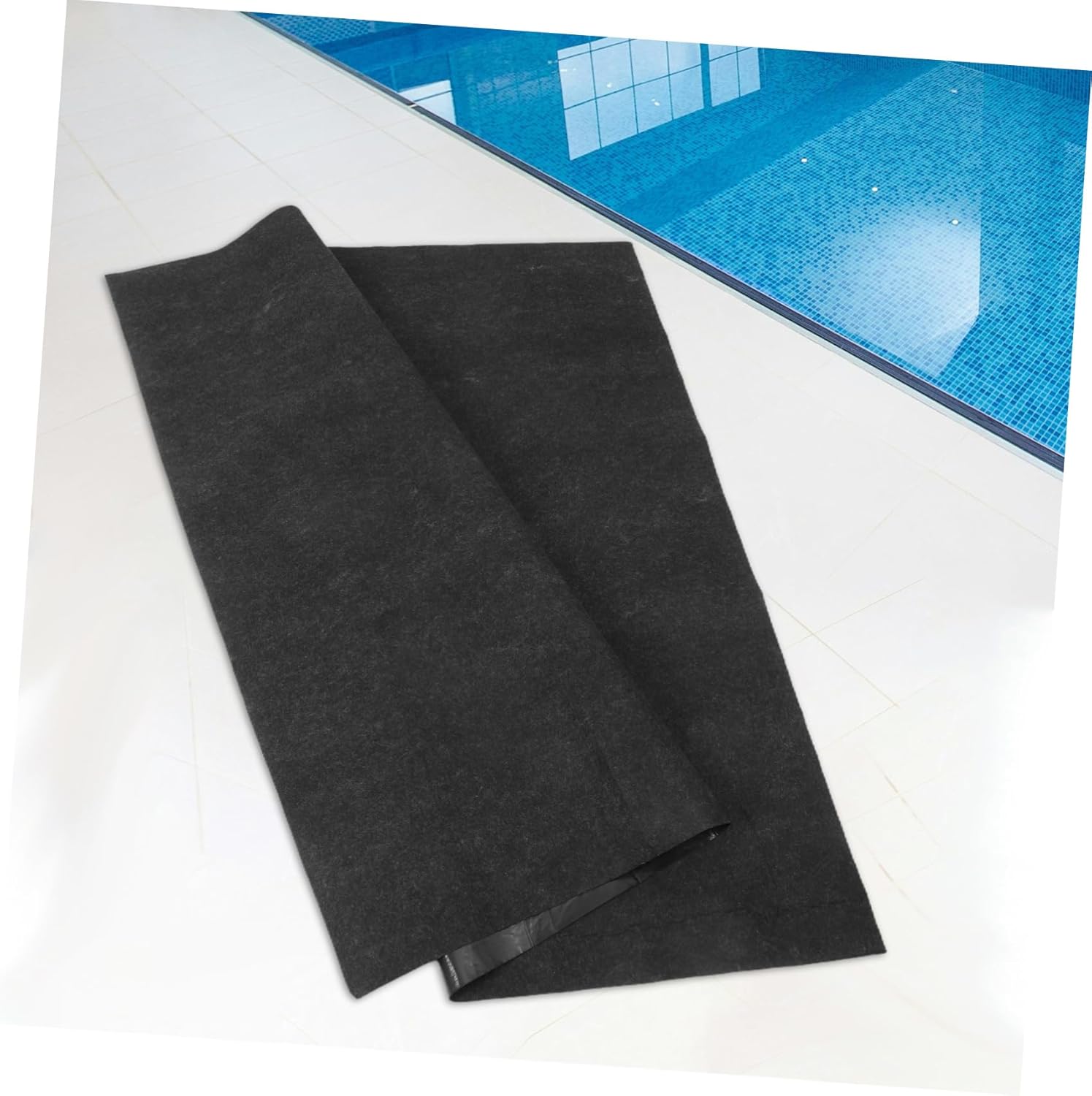 Sosoport Square Inflatable Hot Tub Cushion Mat Water Absorbent Padded Spa Mat for Outdoor Pools and Hot Tubs - Design