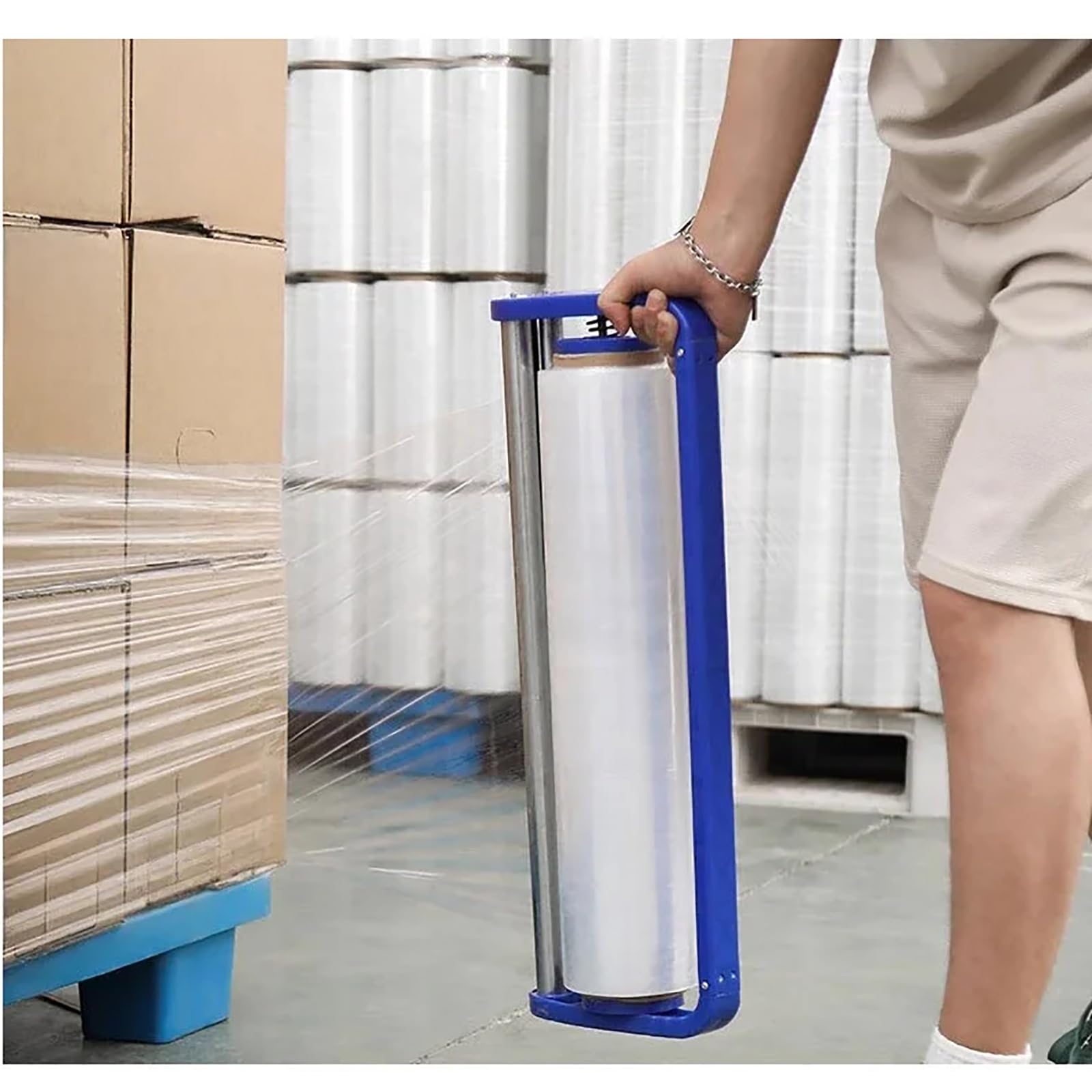 Máquina De Embalaje con Film Estirable, Dispensador De Film Estirable para Film Estirable De 50 Cm, Máquina De Embalaje con Film Estirable para Envasado De Alimentos En Supermercados