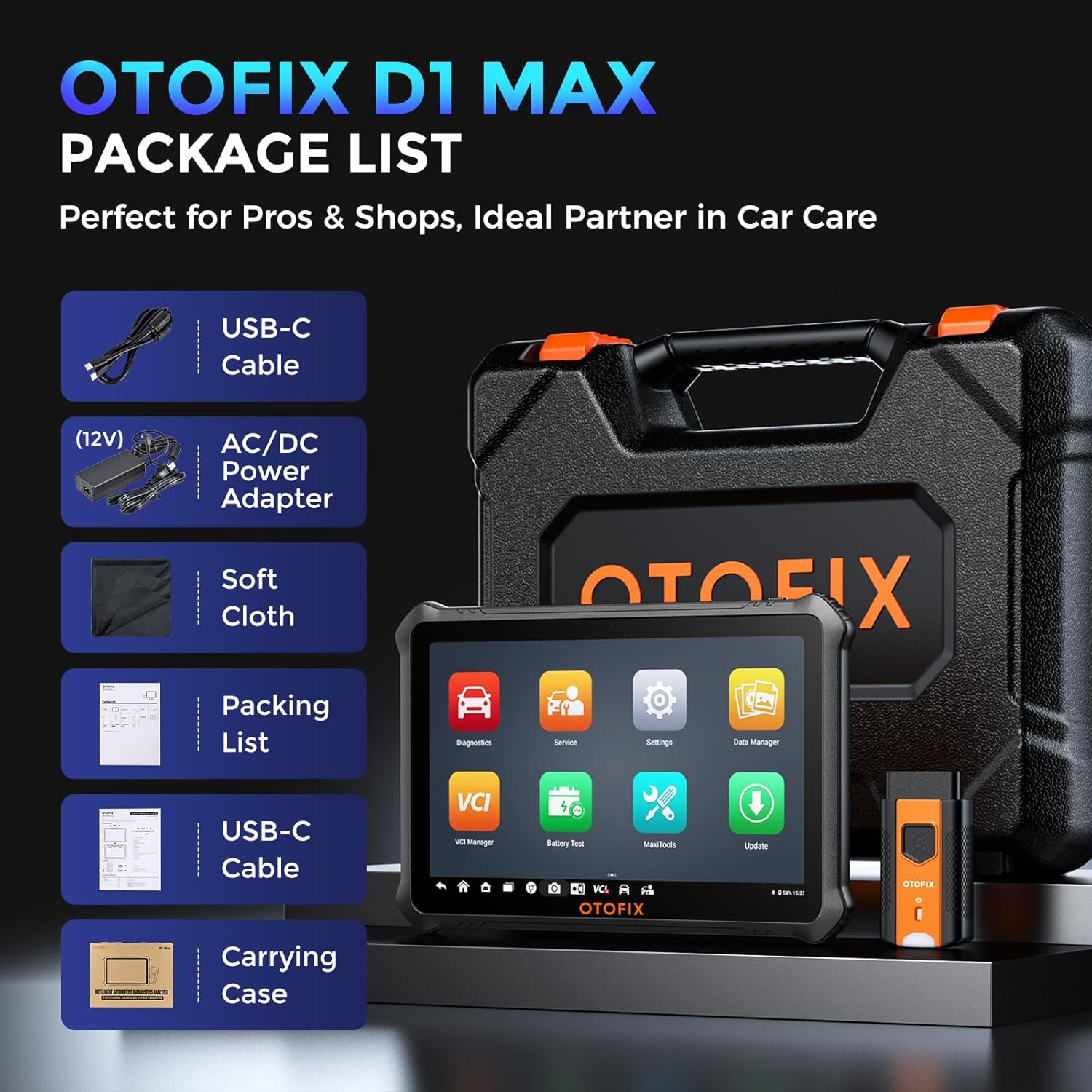 OTOFIX D1 Max Package List
