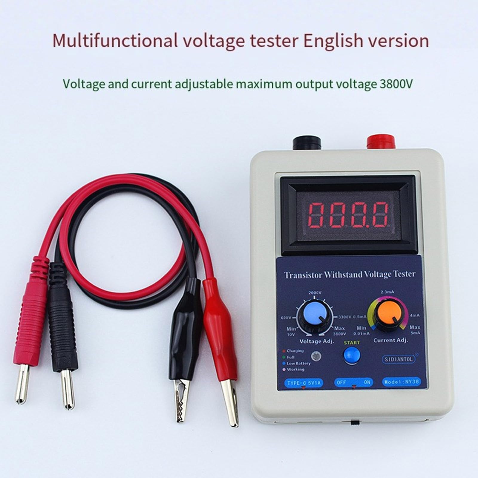 0-3800V IGBT Meter Transistor Tensioni Tester Diodo Triodo Transistor Resistere Tensioni Strumento di Prova